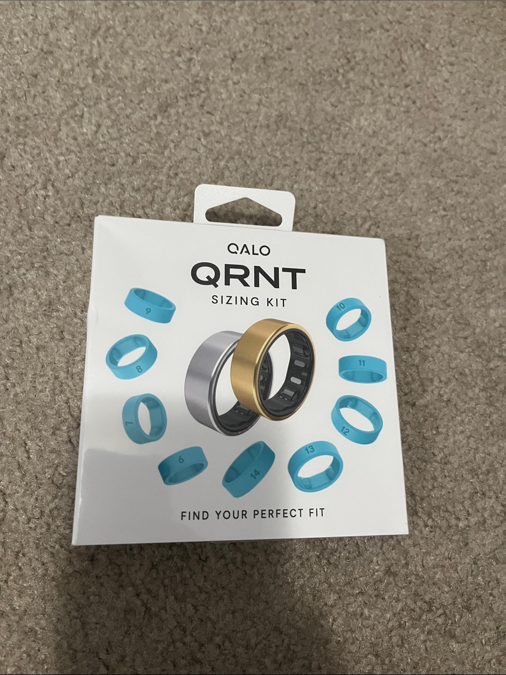 QALO QRNT Sizing Kit - Blue and Gold Fit Rings